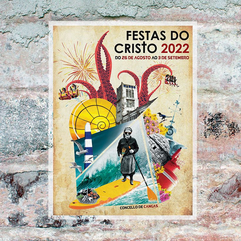 Concurso de carteles "Festas do Cristo 2022" por el Concello de Cangas.