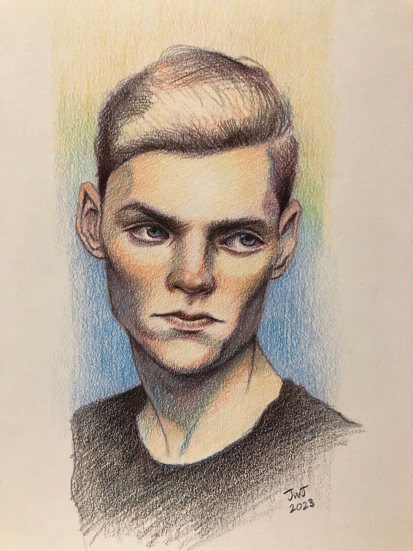 My project for course: Vibrant Portrait Drawing with Colored Pencils 1