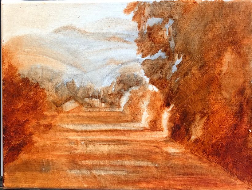 Mi proyecto del curso: Pintura al óleo de paisajes: explora la luz 1