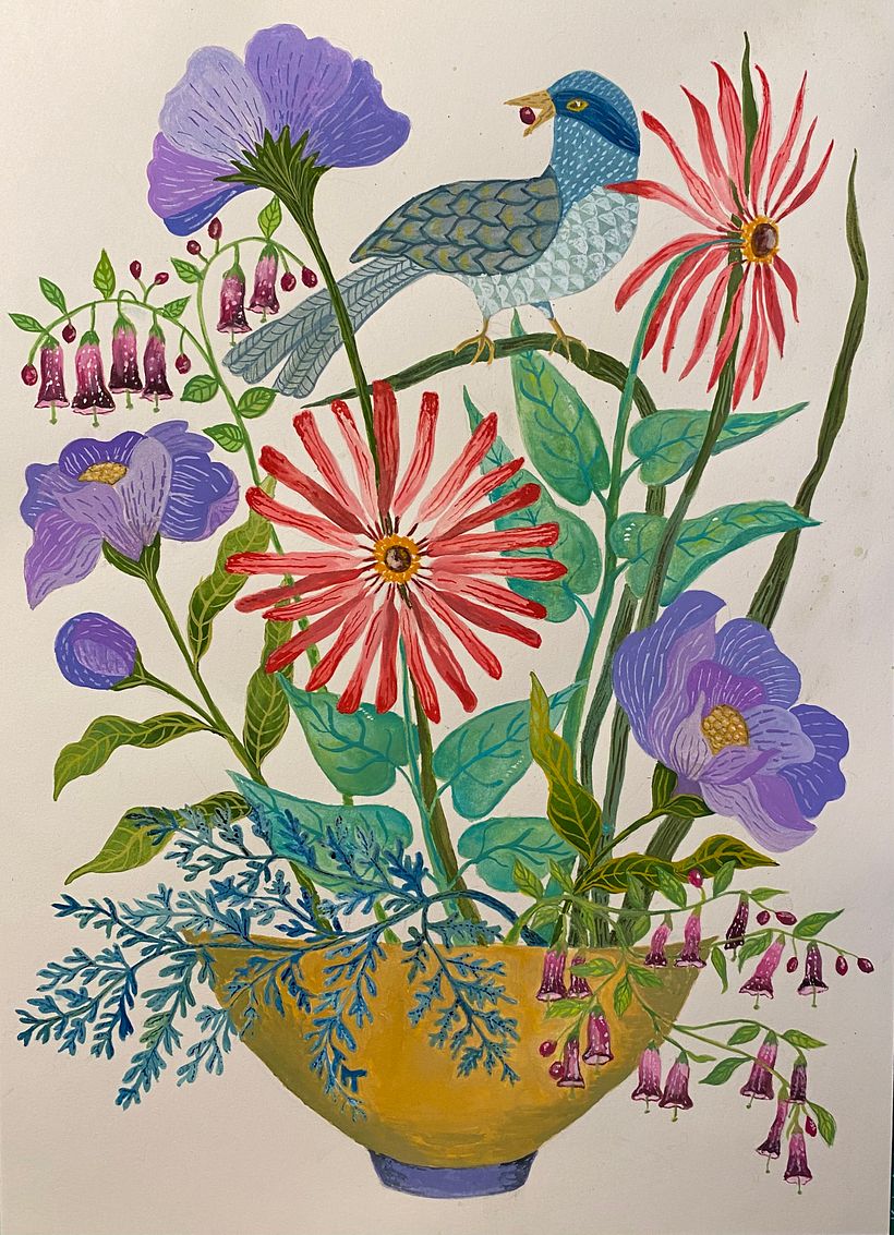 My finished painting.  I haven't tried the computer techniques yet.  Thank you for a wonderful course.