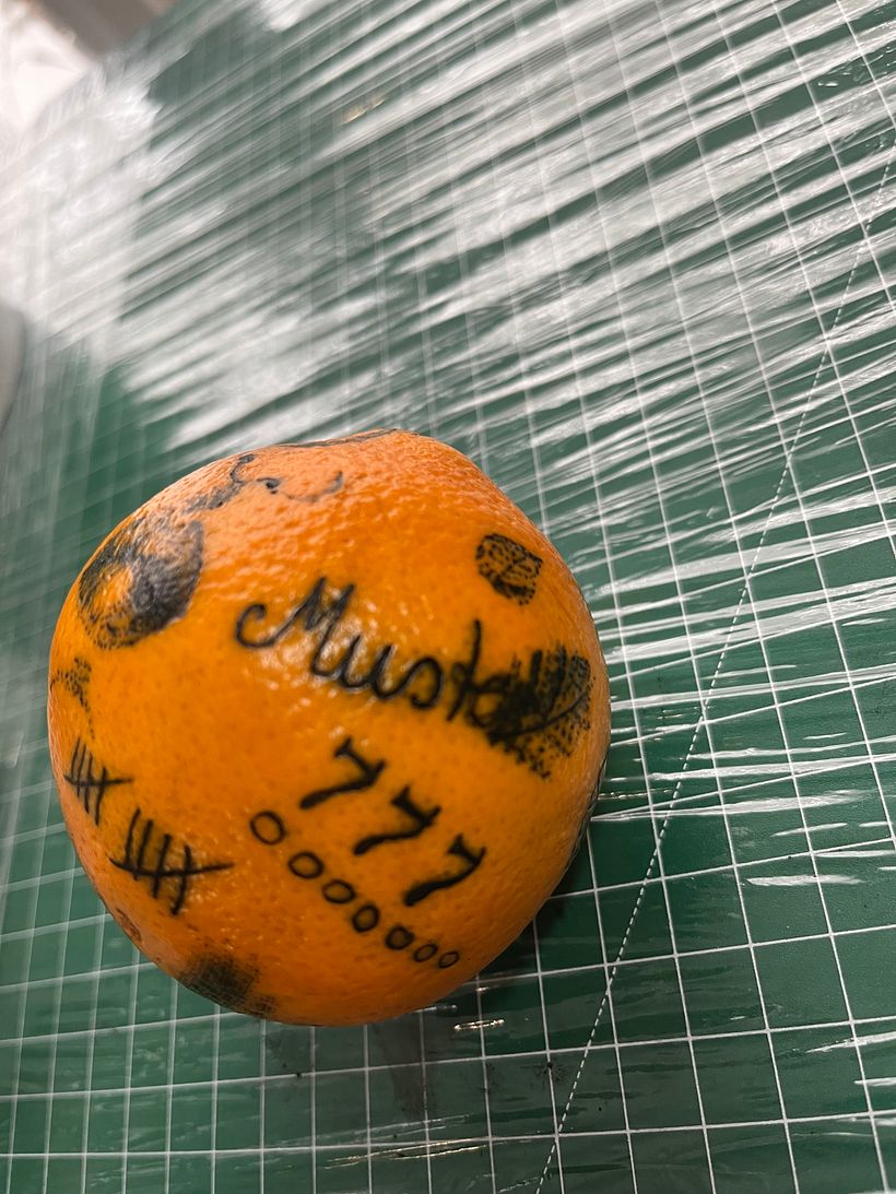 Mein Abschlussprojekt für den Kurs: Tattoo für Anfänger auf Orangen 4