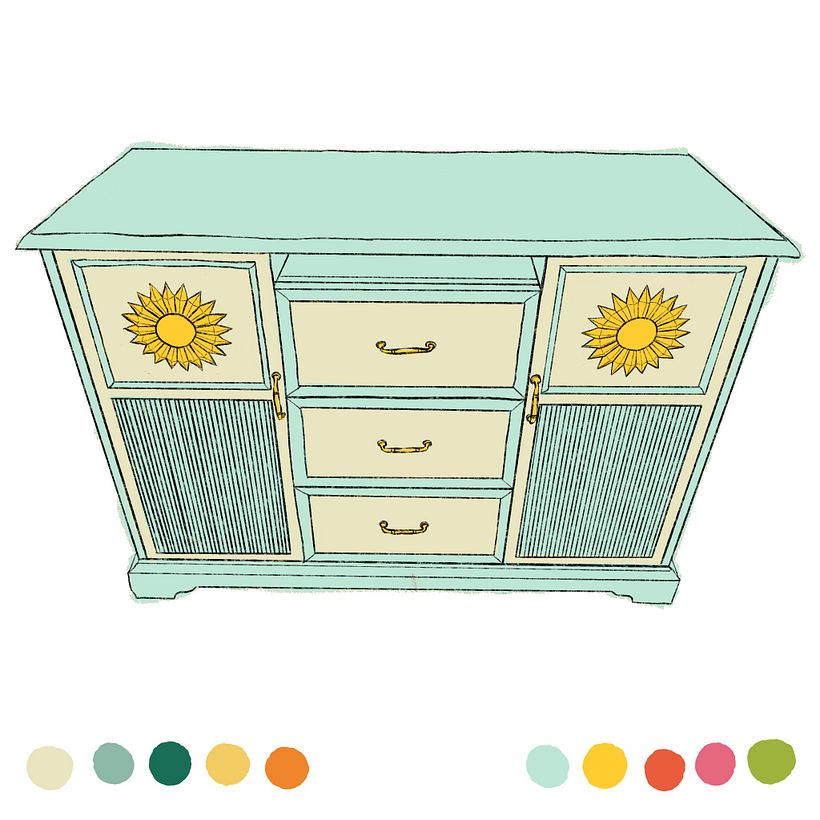 Podobał mi się ten niebieski kolor - przypominał słońce świecące na niebie.