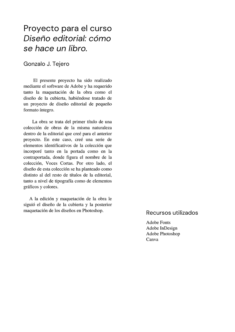 Mi proyecto del curso: Diseño editorial: Cómo se hace un libro 2