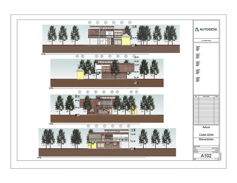 Mi proyecto del curso: Diseño y modelado arquitectónico 3D con Revit 5