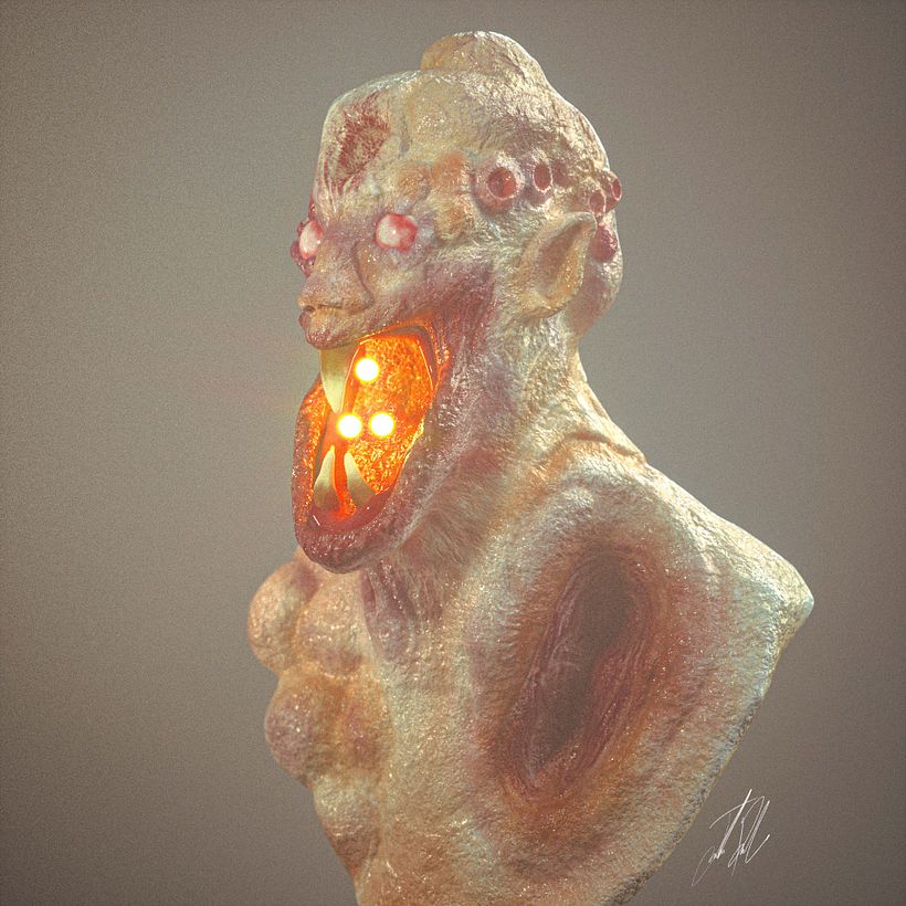 Mi proyecto del curso: Diseño de personajes estilo Dark Fantasy en ZBrush  3
