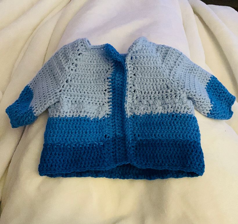 Mi proyecto del curso:  Top-down: prendas a crochet de una sola pieza 1