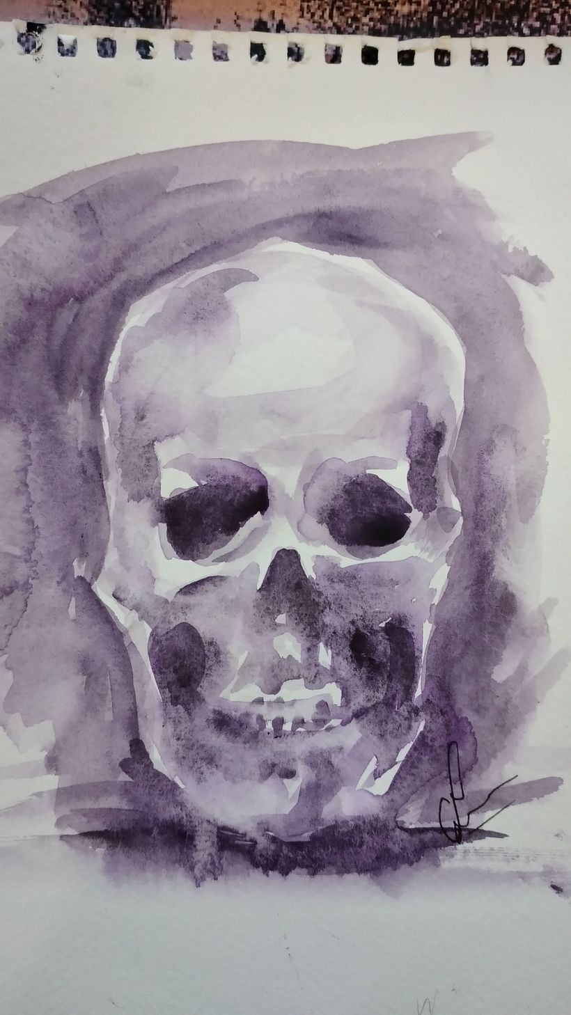 The Skull & It's negative (photo-shopped)