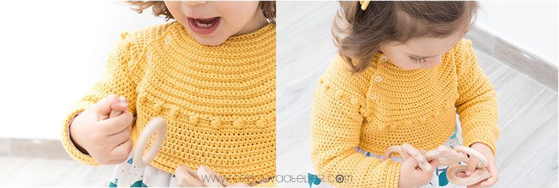 Jersey/Canesú Prehistoric de Crochet 7