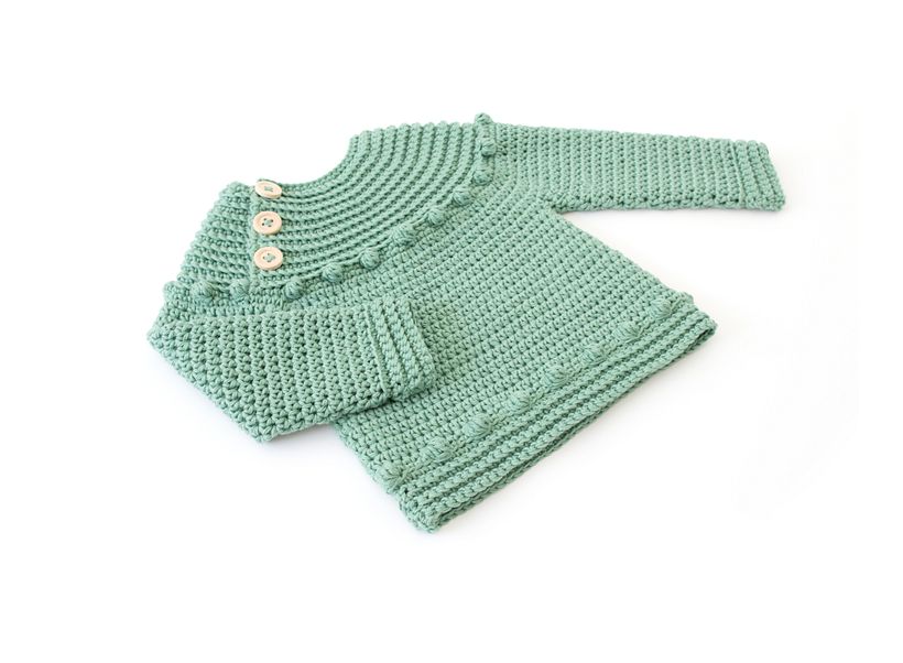 Jersey/Canesú Prehistoric de Crochet 13