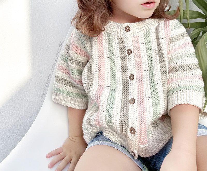 Chaqueta STRIPY de Crochet  - Tejido