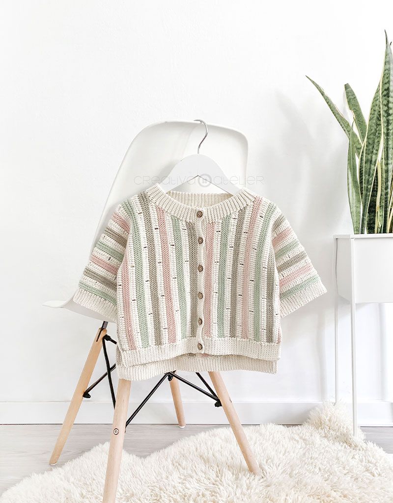 Chaqueta STRIPY de Crochet  - Tejido