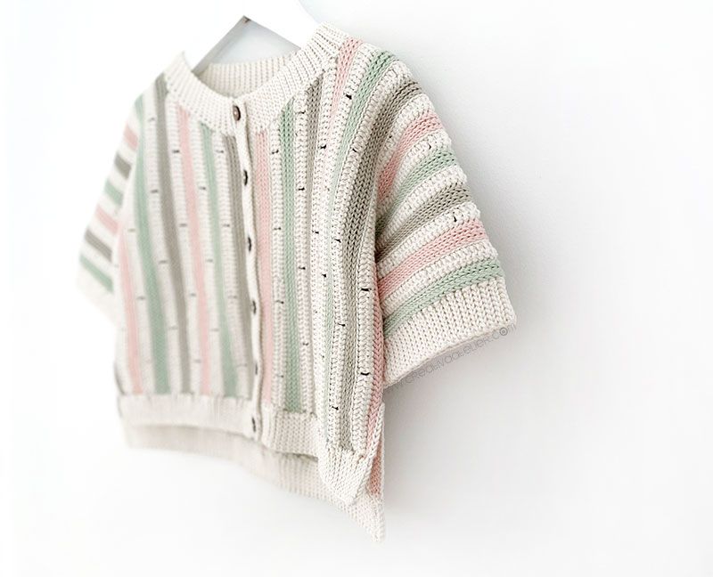 Chaqueta STRIPY de Crochet  - Tejido
