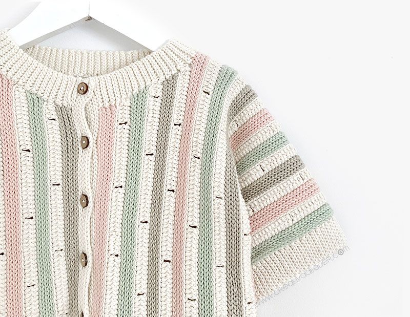 Chaqueta STRIPY de Crochet  - Tejido