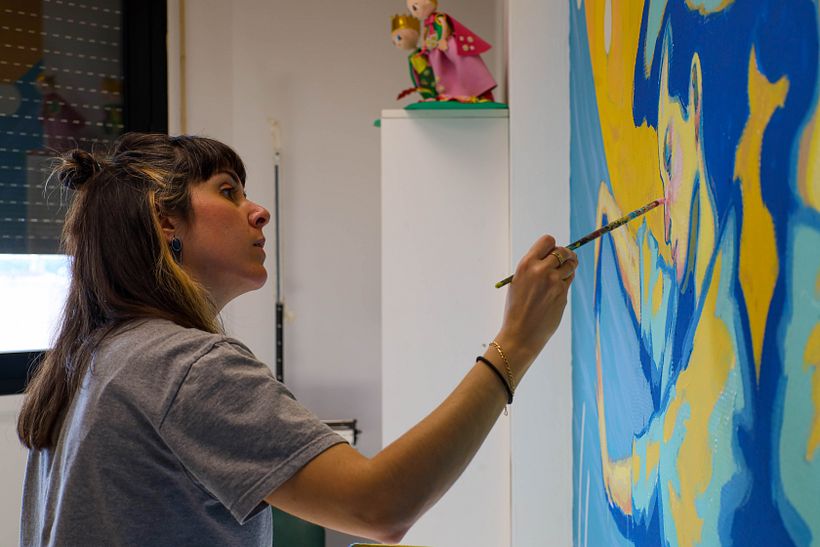 MURAL EN EL HOSPITAL CLÍNICO DE ZARAGOZA 2