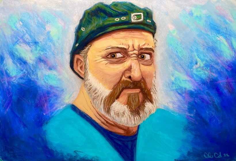 One of my first soft pastel portraits of my boss