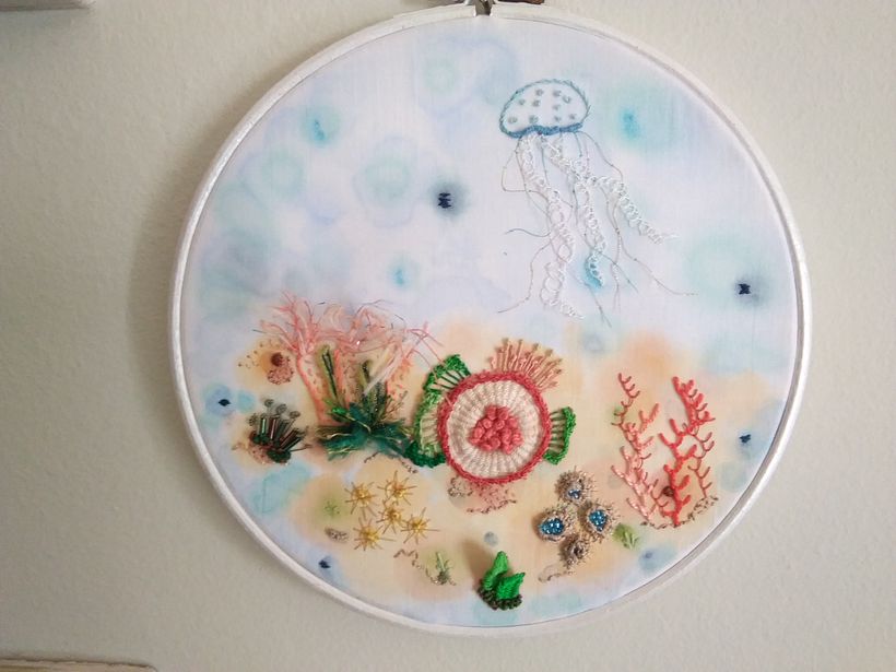 My project in Advanced Embroidery Techniques: Stitches and Compositions with Volume course 4