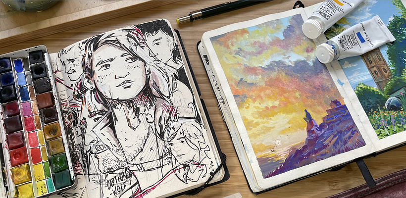 Explore the qualities of watercolor and how to use it.