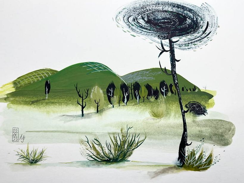 My project for course: Pictorial Sketchbook with Gouache 6