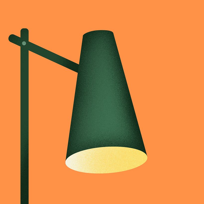 My project for course: Digital Illustration Techniques to Boost Your Style "light stand" 2