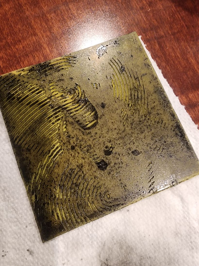 Added ink on the Stamp