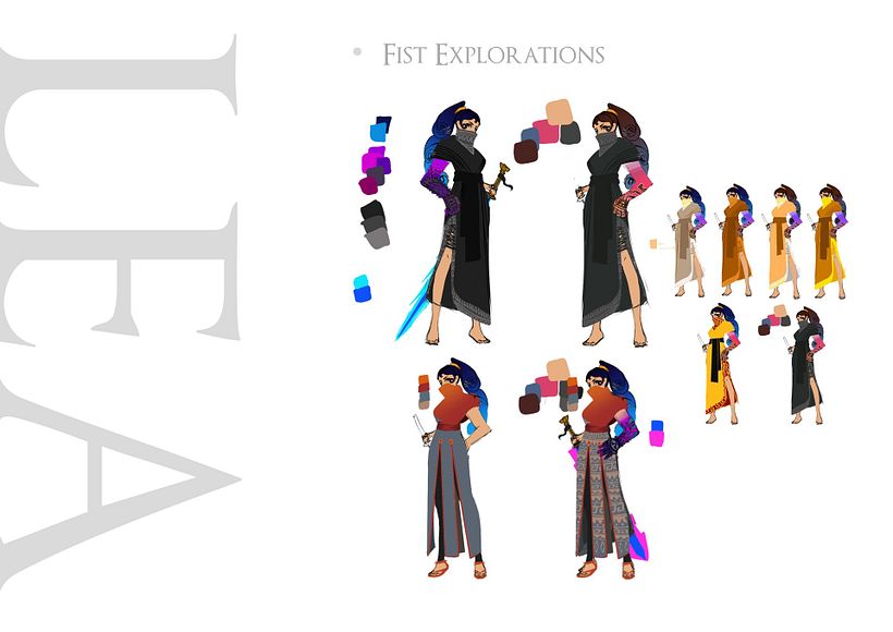 Character Concept Art "Lea" from Broken Echoes by Ad Astra Studios 5