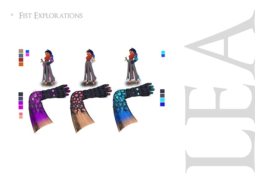 Character Concept Art "Lea" from Broken Echoes by Ad Astra Studios 6