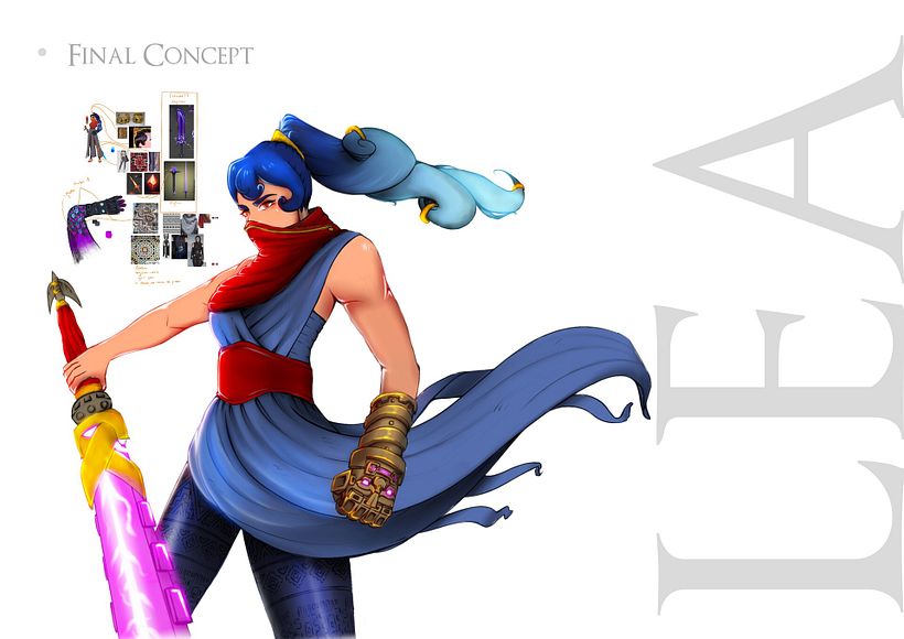 Character Concept Art "Lea" from Broken Echoes by Ad Astra Studios 8