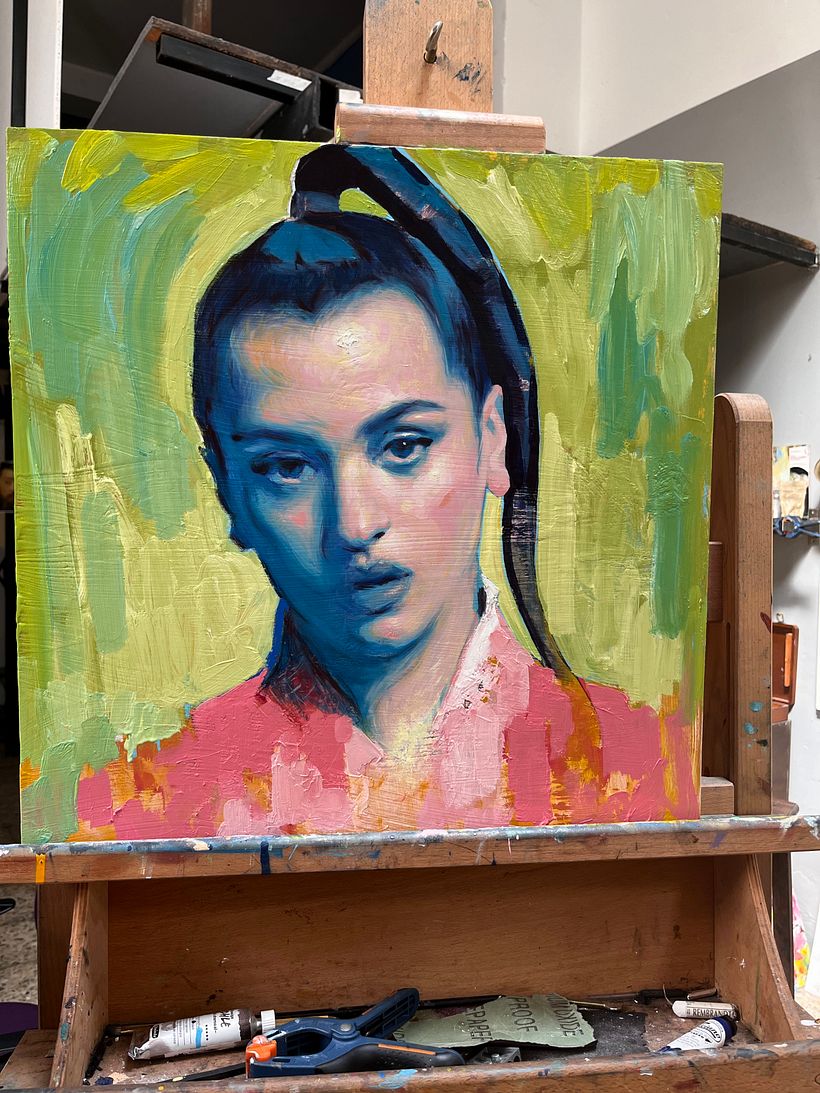 PROCESO DE LA PINTURA "ROSALÍA" 4