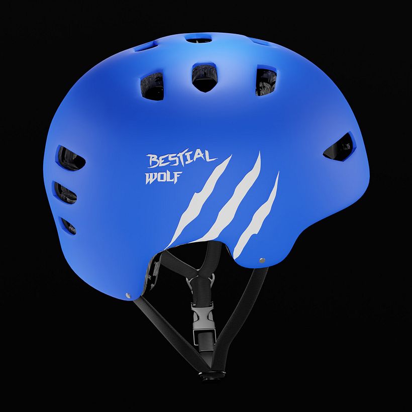 Bestial Wolf Helmet - 3D Modeling 4