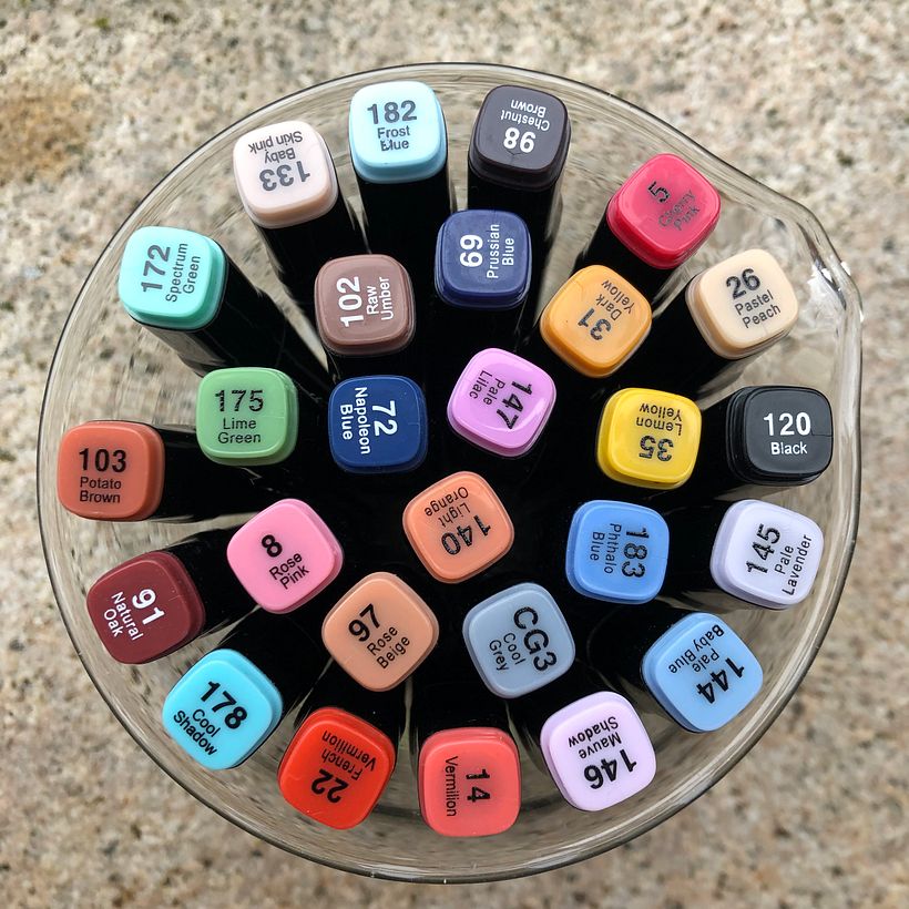 Billige Marker von Tedy, waren auch o.k., für 15 € viele Farben! 4