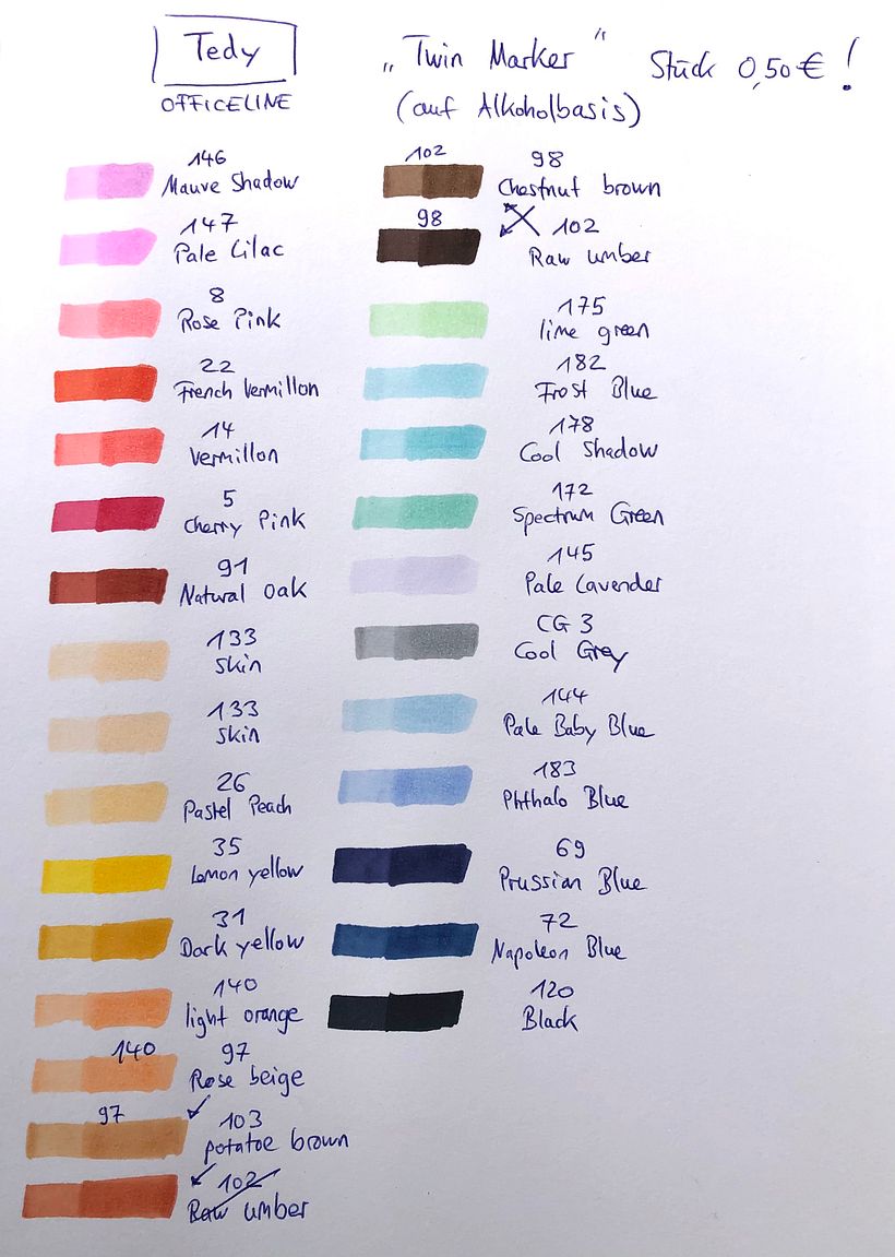 Billige Marker von Tedy, waren auch o.k., für 15 € viele Farben! 4