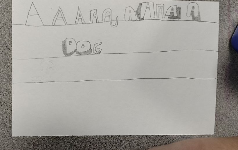 Had my students try lettering