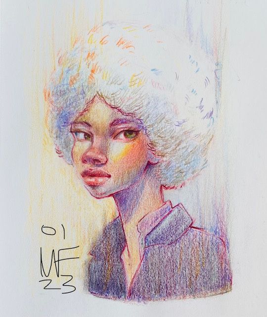 My project for course: Vibrant Portrait Drawing with Colored Pencils 4