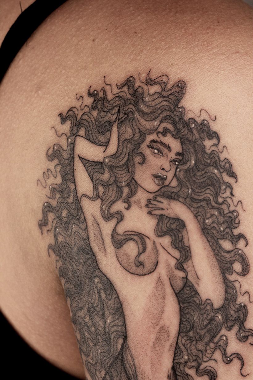 Meu projeto do curso: Técnicas de tatuagem: sombreamento com pepper shading 3