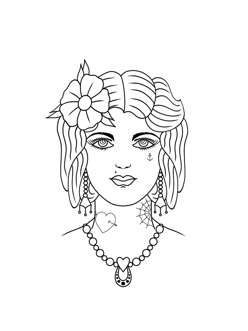 Meu projeto do curso: Design de tatuagens estilo old school no Procreate - Traditionelle Illustration