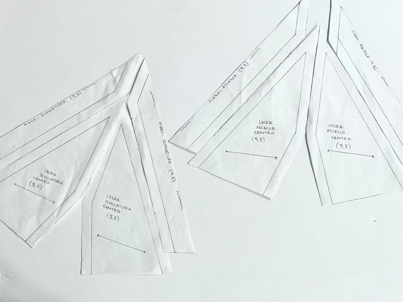 Carta modello bralette