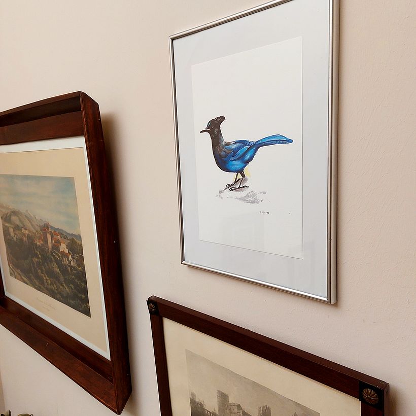 Tienda online de Lola Azcoytia. Serie "Pájaros". Chiara 4