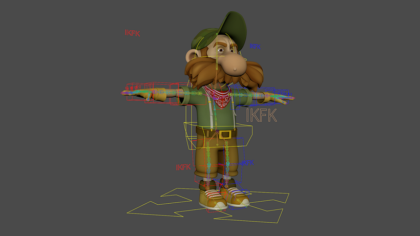 My project for course: Rigging and Deformation of a Character 3