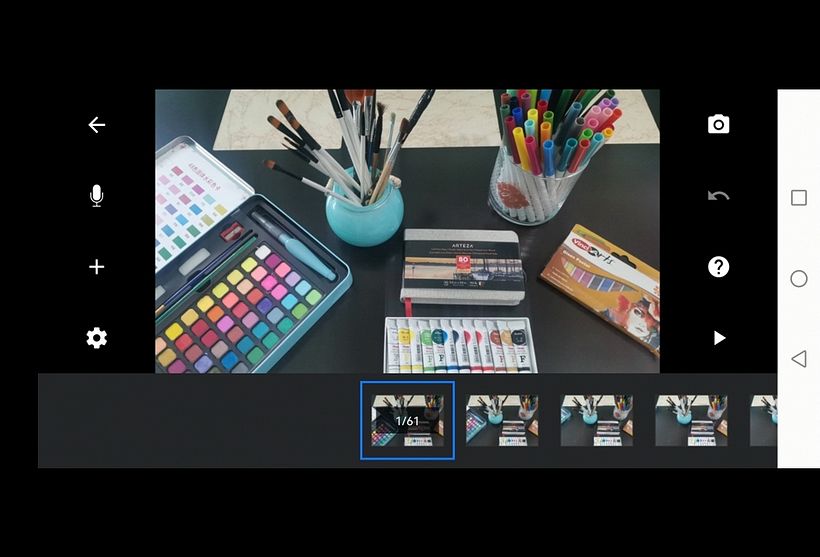 Mi Stop Emotion con materiales para pintar. 