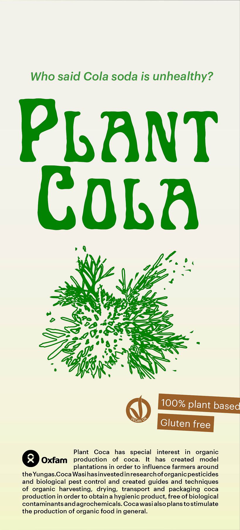 Tecniche di composizione per graphic design: PLANT COLA 2
