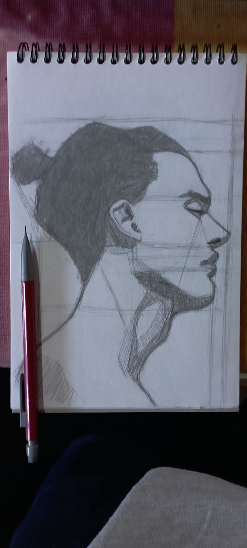 Mi proyecto del curso: Cuaderno de retratos a línea con grafito 5