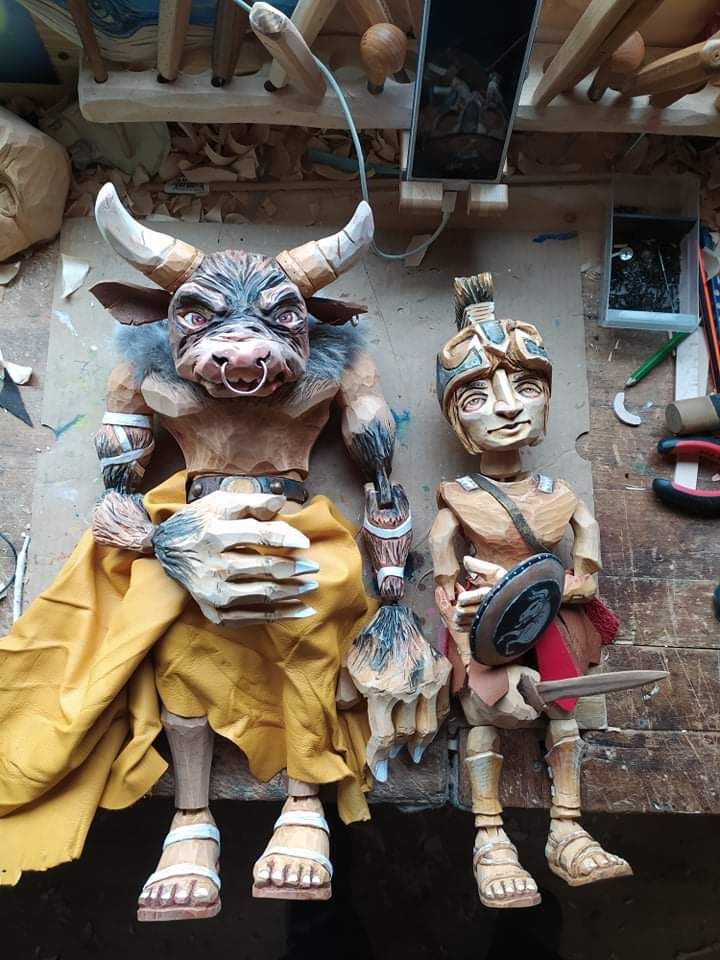 Theseus and Minotaur for colección museografica de gilena Spain 6