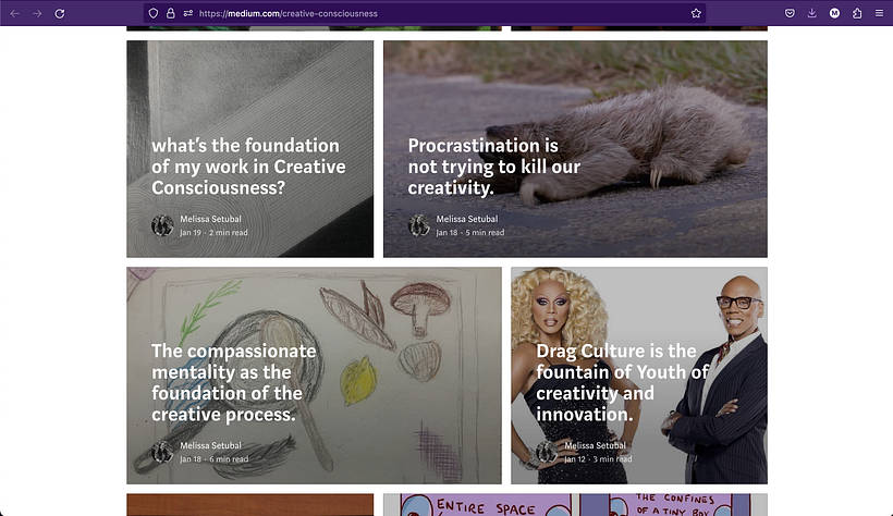 Creative Consciouness – Medium channel 2