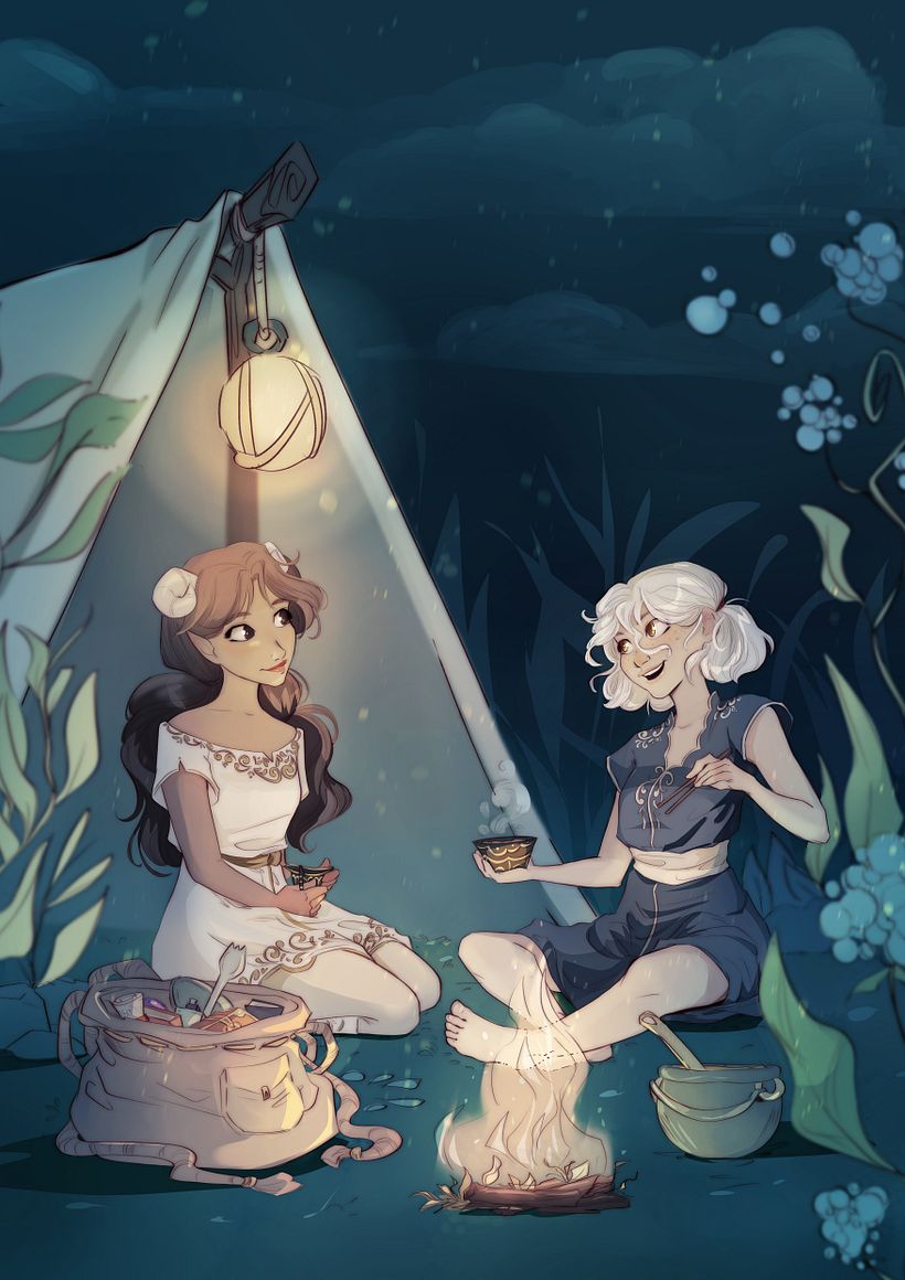 Página a color de Seren Wen parte I (Planeta Manga #12). Alba y Gavi