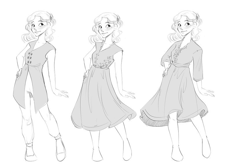 Gavi, diseños de vestuario.