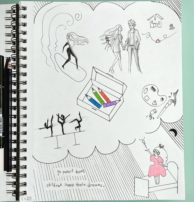 My project for course: Creative Drawing Techniques for Beginners 2
