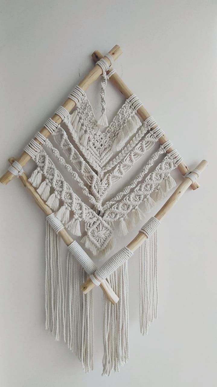 Mi proyecto del curso: Introducción al tapiz de macramé - Desain Aksesori