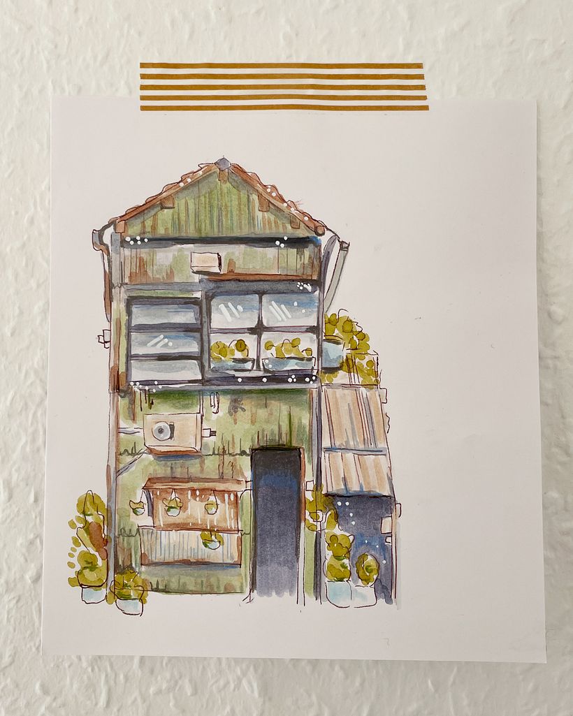 My project for course: Expressive Architectural Sketching with Colored Markers 2