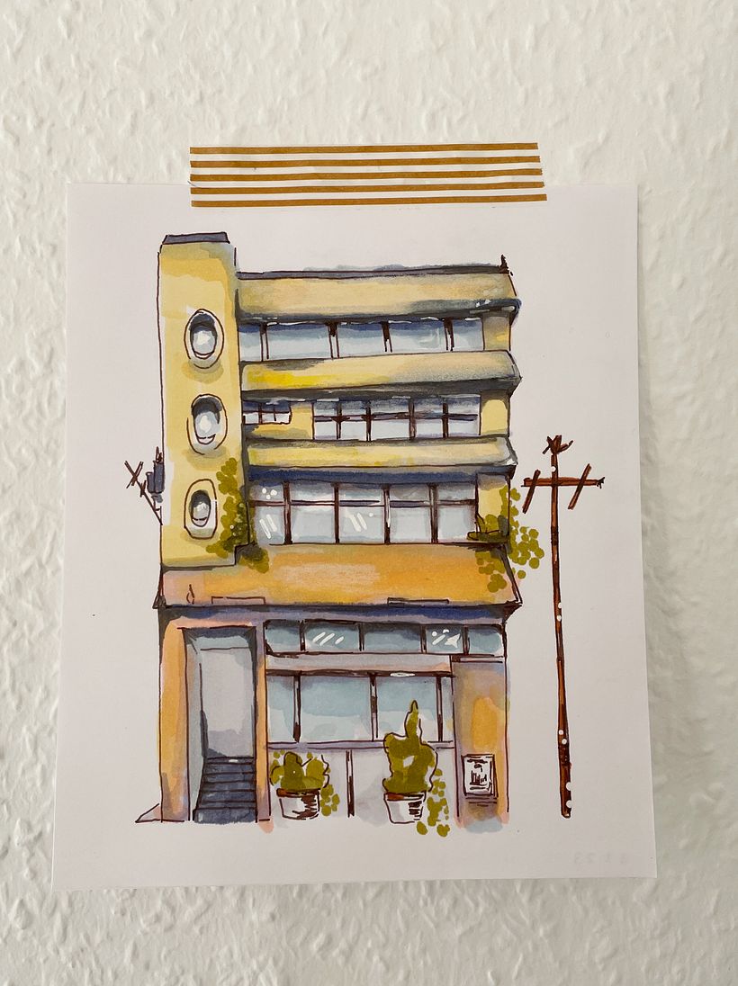 My project for course: Expressive Architectural Sketching with Colored Markers 3