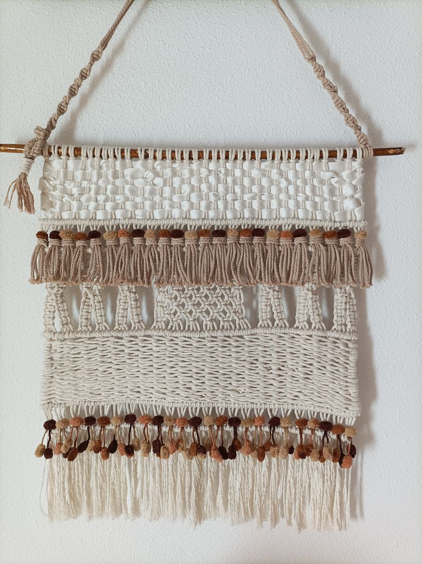 Mi proyecto del curso: Introducción al macramé: creación de un tapiz decorativo 3